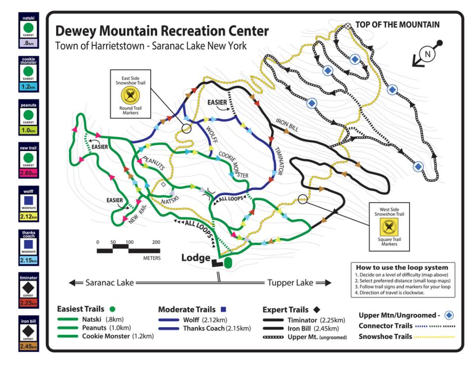 Dewey Mountain Trail Map