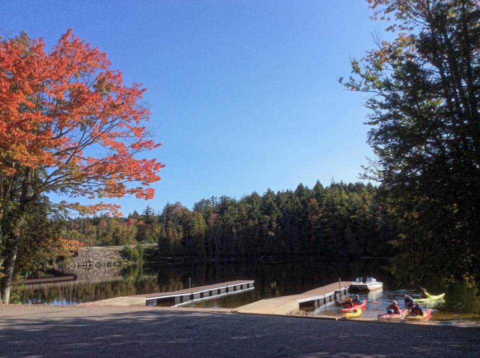 Second Pond is a popular choice for access to the Saranac Chain of Lakes.