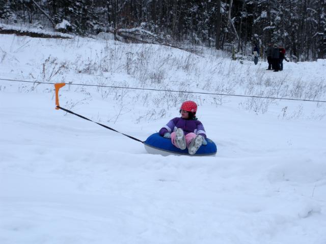Tubing is thrilling for the bigs, fun for the smalls.