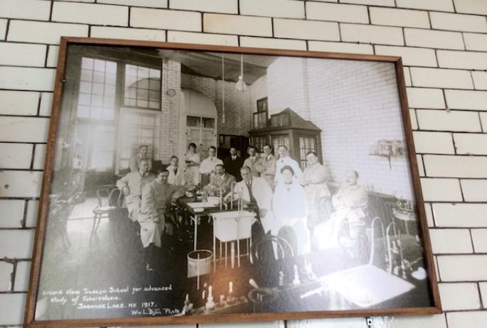 Out of the past: this 1917 photo could be taken today. That is how well-preserved the laboratory is.