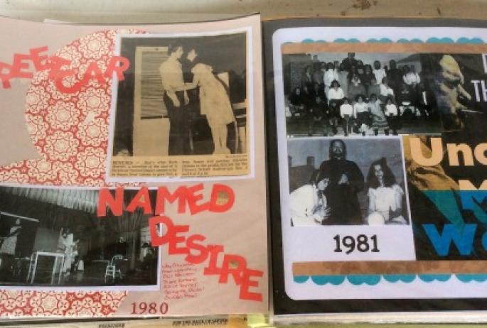 "A Streetcar Named Desire" was Pendragon's first production, as seen in this scrapbook