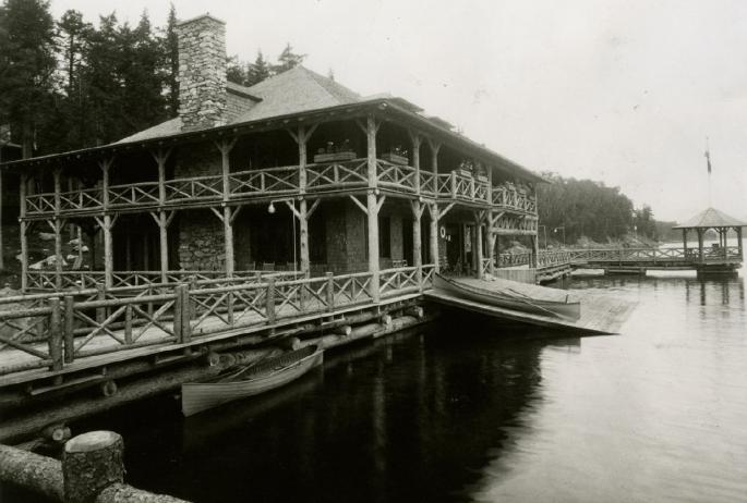 The Knollwood Boathouse influenced Adirondack architecture.