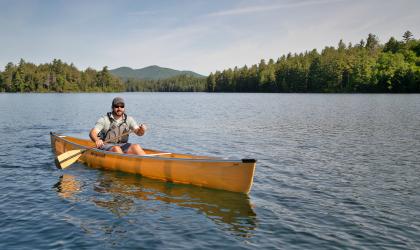 Little Lake Clear starts a paddling journey in the Saint Regis Canoe Area.
