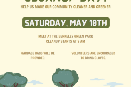 SL Village Clean Up Day informational flyer