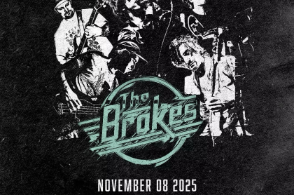 event poster with pic of band