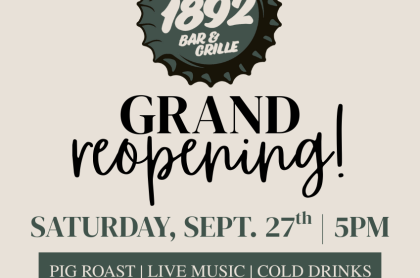 green text for opening poster 