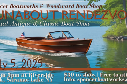 photo of a wooden power boat