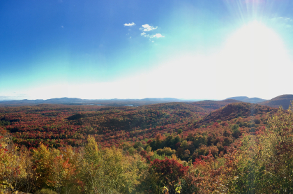 Floodwood Mountain is a fine choice for fall color.