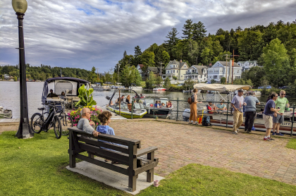 Riverside Park creates a wonderful Adirondack gathering place.