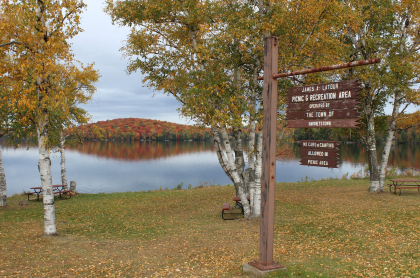 The sign for James A. Latour Park