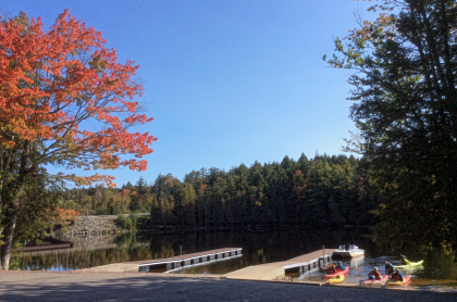 Second Pond is a popular choice for access to the Saranac Chain of Lakes.