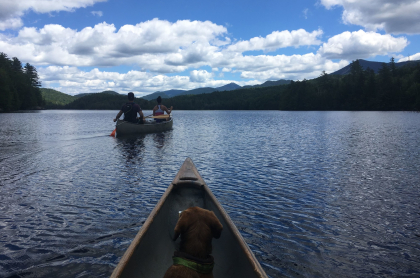 Paddling on Moose Pond