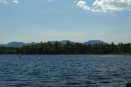 View from the water along the Adirondack portion of the Northern Forest Canoe Trail