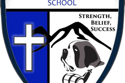 St Bernards School logo of sheild