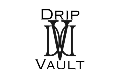 An intertwined D & V with 'Drip' above and 'Vault' below