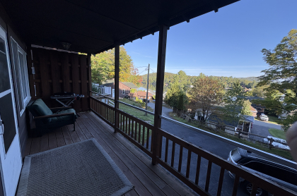 The expansive view of Saranac Lake