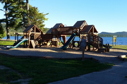 A playground at a campground