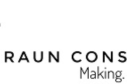 black and white gears for Braun Consultation logo