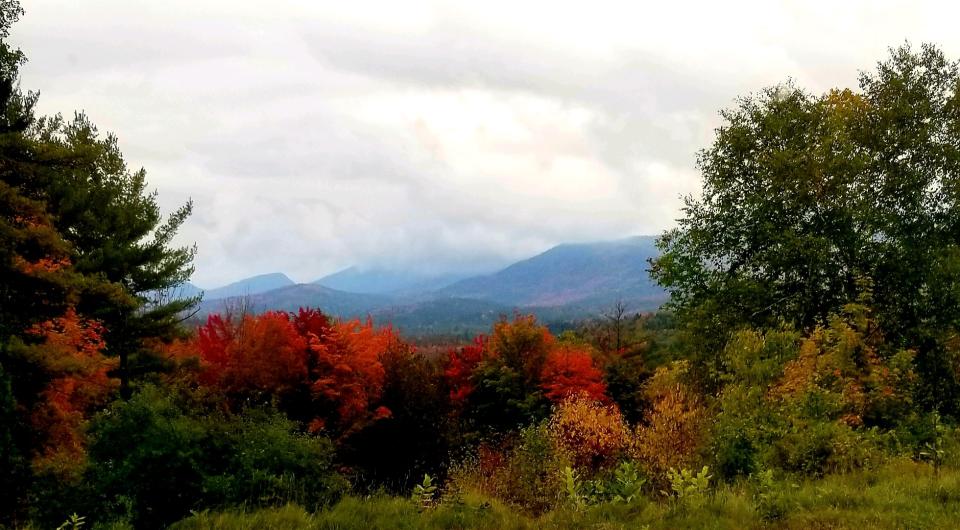 A scenic fall view with vivid colors.