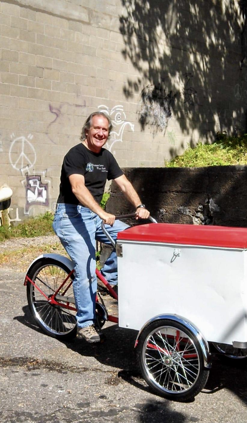 restored ice cream cart