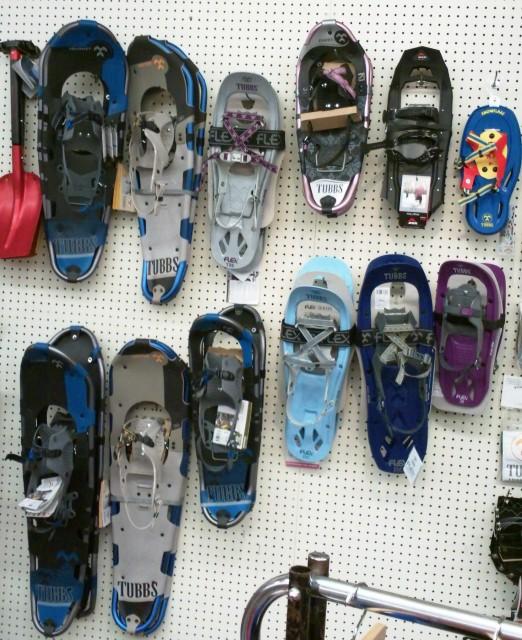 a bewildering abundance of snowshoes
