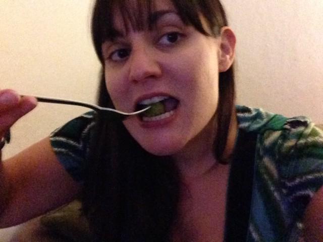 Jess eating