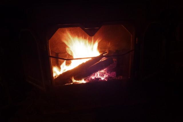 The warm fire
