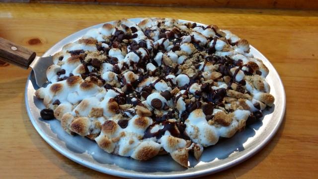 Blue Line Brewery S'Mores Pizza