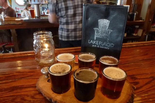 Lake Placid Pub and Brewery Flight