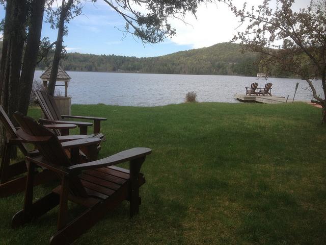 the lake view from Gauthier's Saranac Lake Inn
