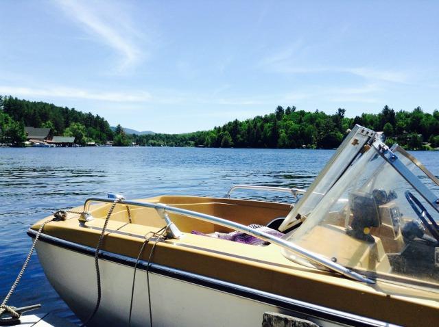 To get to your island camping spot in the Saranac Chain, you'll need a boat. Of course.