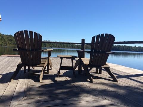 Looking out over Osgood Pond from White Pine's New Boat House