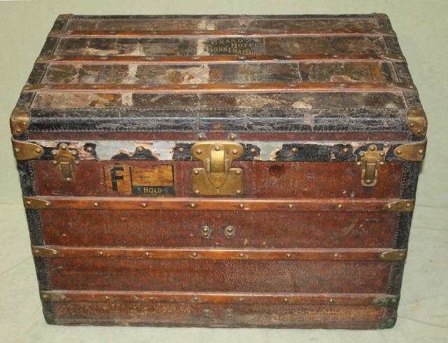NOT ACTUAL TRUNK - but it is an 1899 traveling trunk