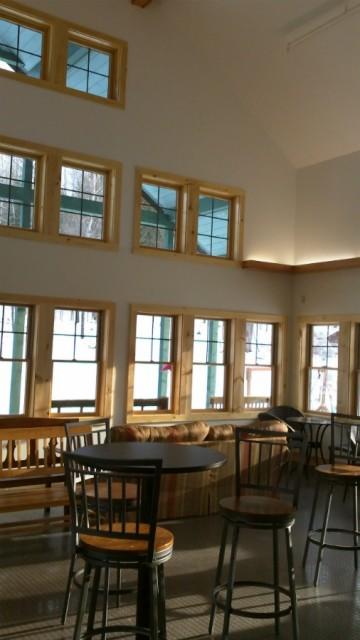 Dewey's new lodge is a great place to hang, before or after some snow fun