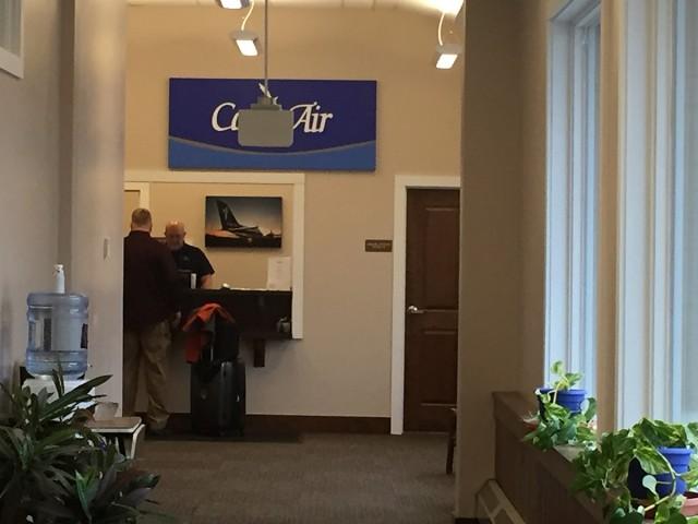 Cape Air counter at Adirondack Regional Airport