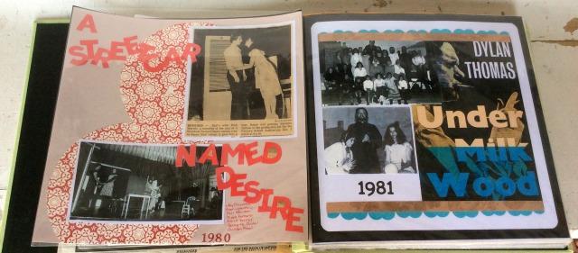"A Streetcar Named Desire" was Pendragon's first production, as seen in this scrapbook