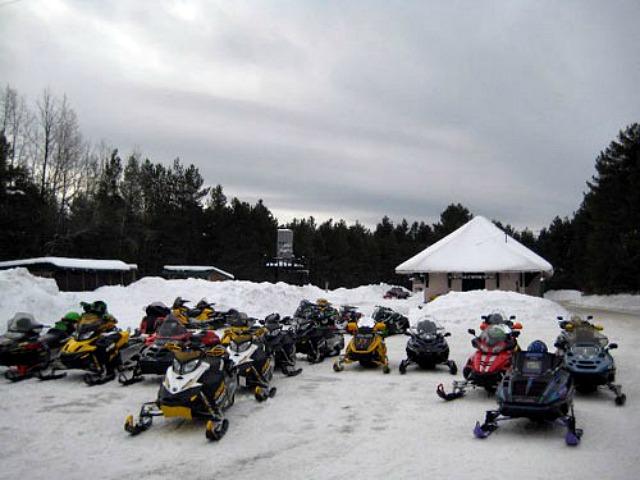 In winter, Charlie's Inn is a popular snowmobile destination.