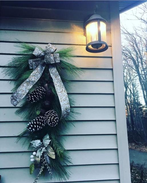 Our holiday wreath!