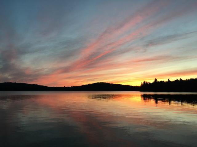 Sunsets on Lake Colby are utterly spectacular. The geographic location is just right for this kind of beauty.
