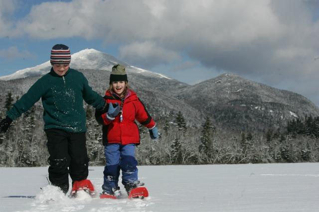 Kids have an advantage when it comes to learning snowshoeing.