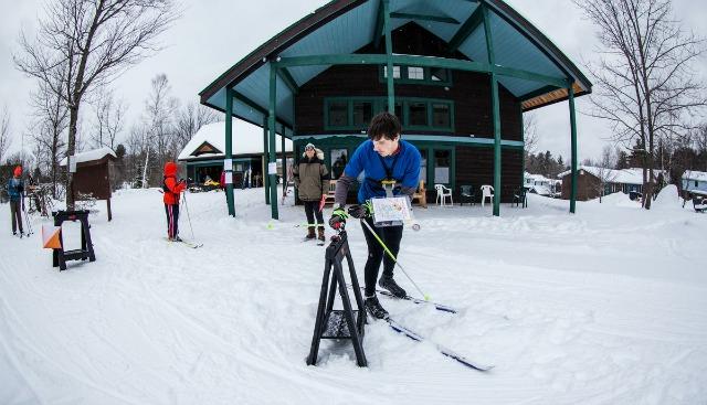 Dewey is a great place to practice for ski orienteering.