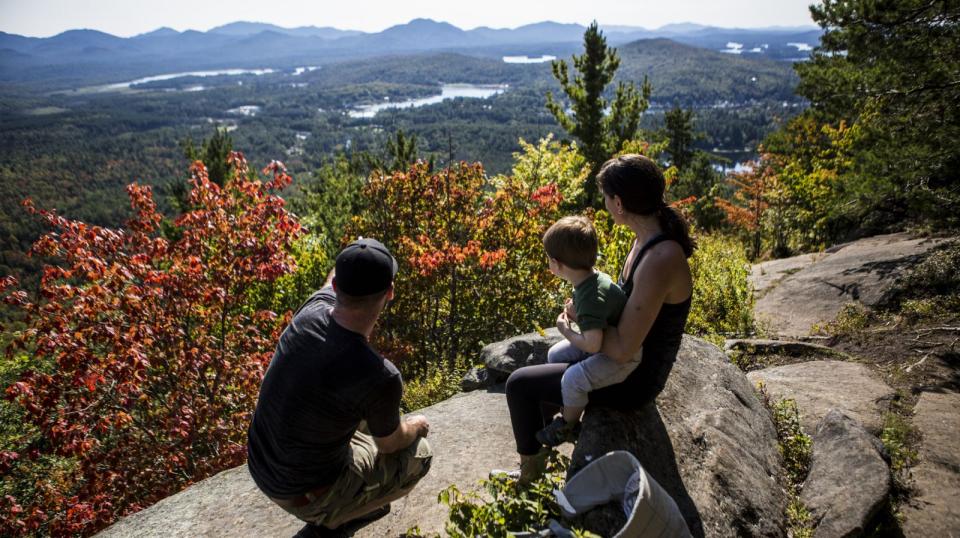 The view from Baker Mountain is a local favorite in Saranac Lake.