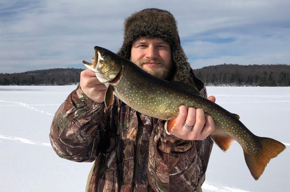Ice Fishing in Saranac Lake  Saranac Lake, Adirondacks, New York