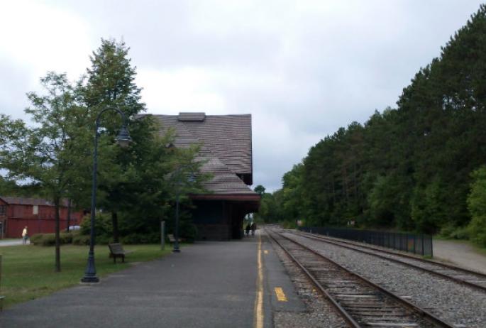 this train depot welcomed hopeful patients... and sent them on their journey home