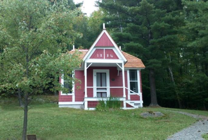 Little Red, first cure cottage at the Trudeau Sanitarium