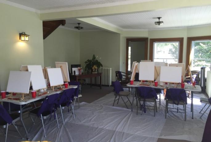 The layout of the canvases for the class.