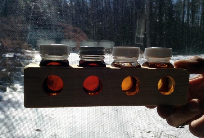 the "grade" of the syrup is not by how much it's boiled: it is the time of the season
