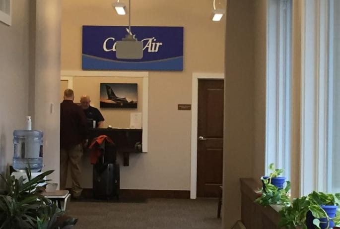 Cape Air counter at Adirondack Regional Airport