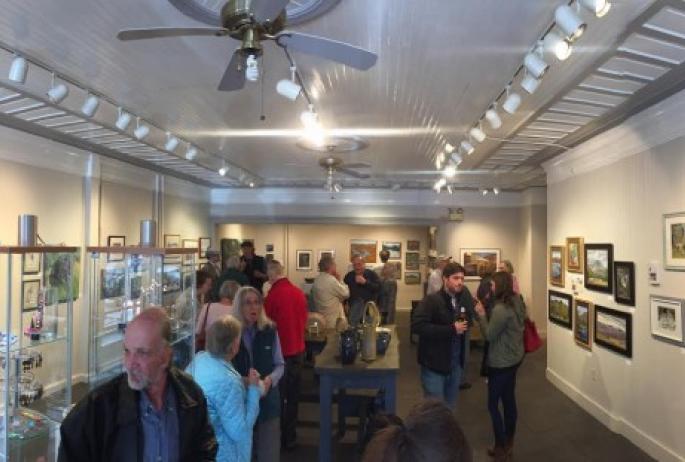Opening receptions at The Adirondack Artists Guild draw crowds from near and far. (Photo: Sandra Hildreth)