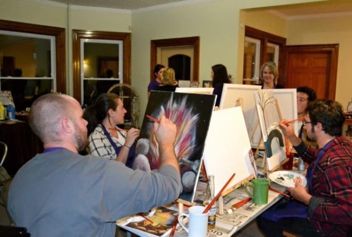 Create your own masterpiece at the Brushery, and bring your friends.